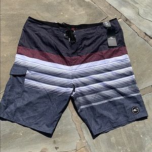O’Neill Lennox Grey Boardshort NWT •38 full length
